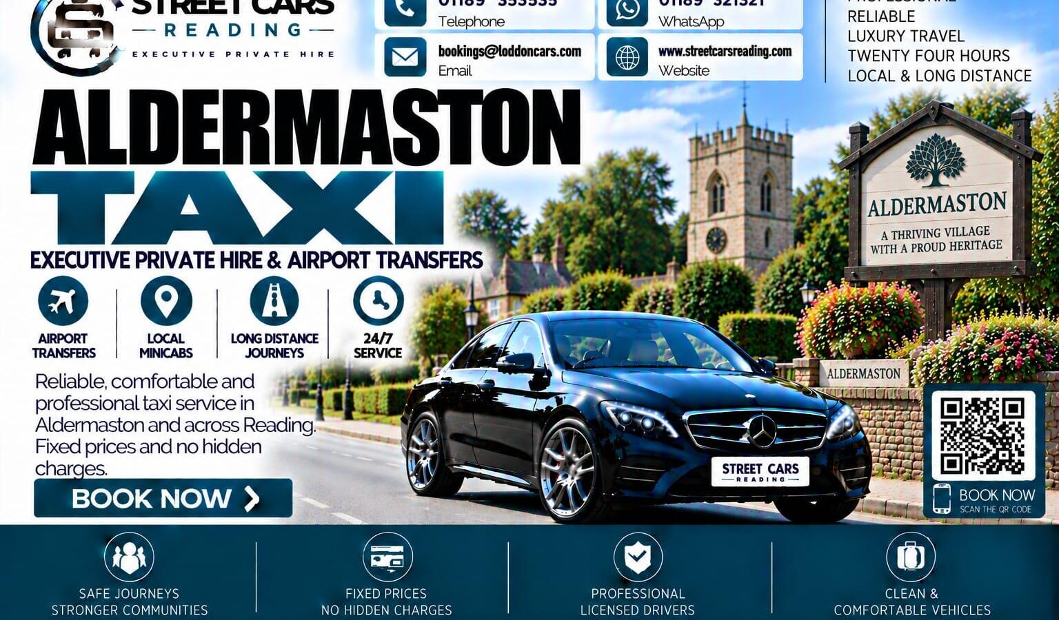 Aldermaston Taxi Street Cars Reading