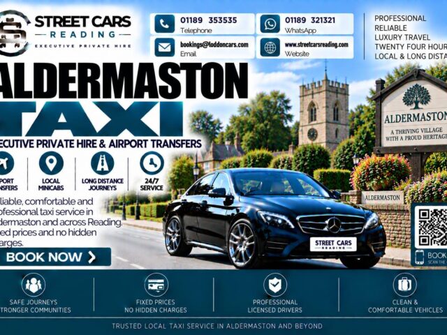 Aldermaston Taxi Street Cars Reading