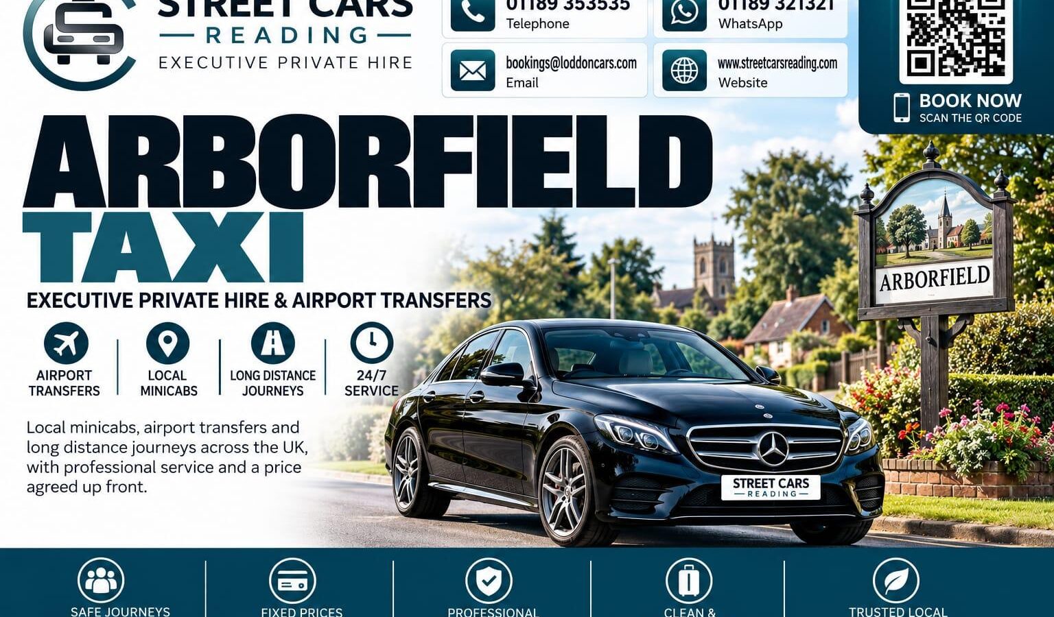 Arborfield Taxi Reliable Private Hire