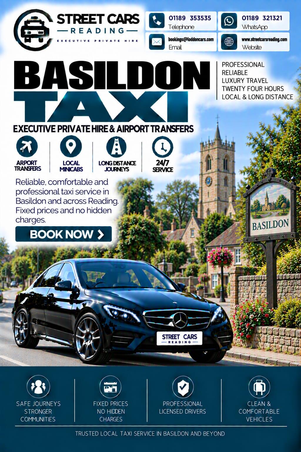 Basildon taxi service in West Berkshire