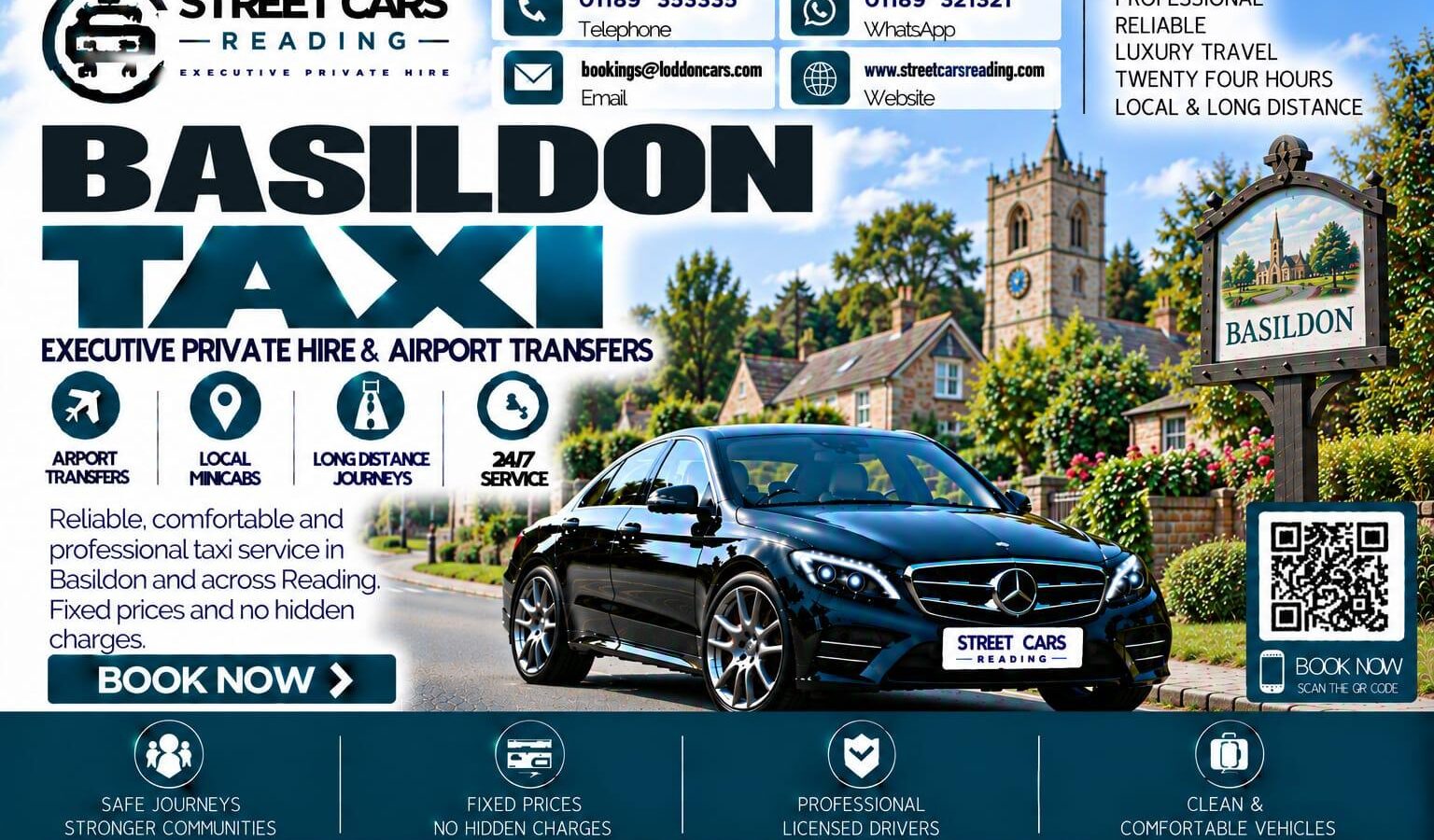 Basildon Taxi Street Cars Reading