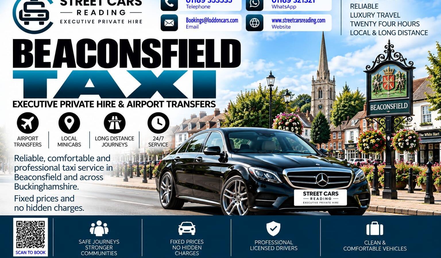 Beaconsfield Taxi Street Cars Reading