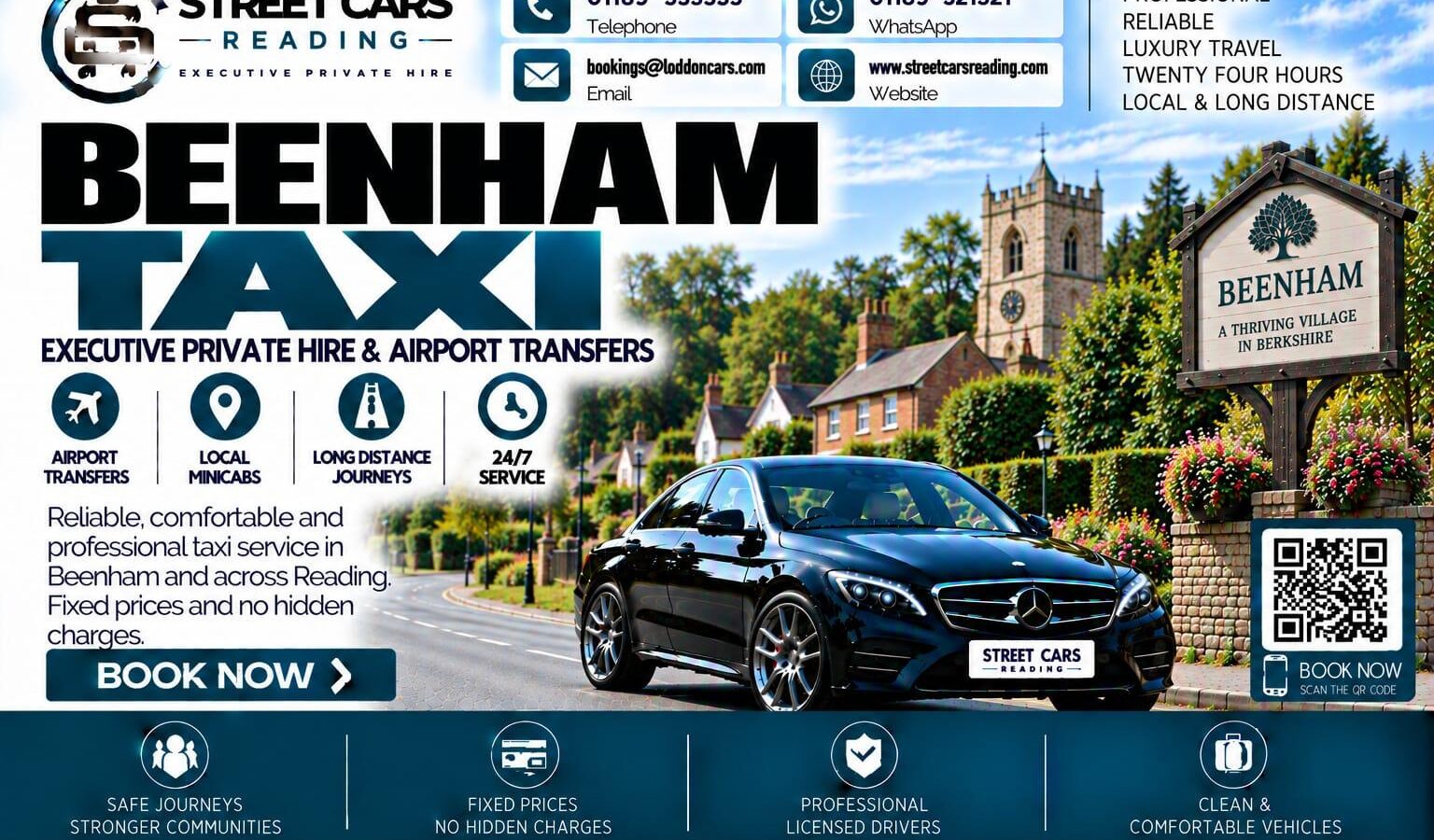 Beenham Taxi Street Cars Reading