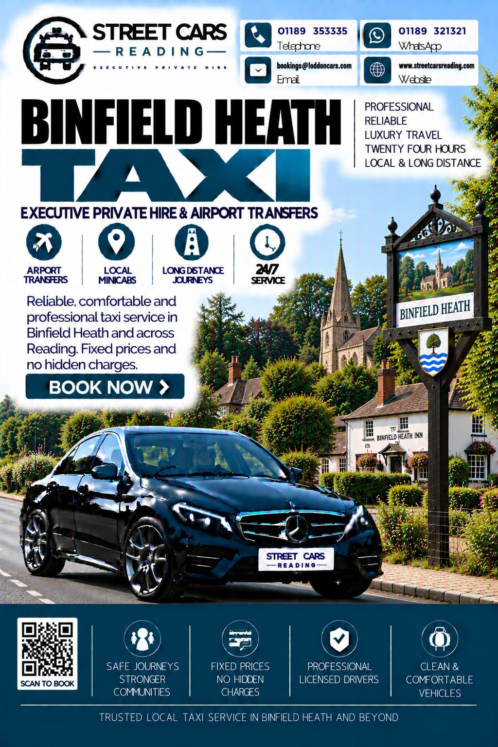 Binfield Heath taxi service near Reading