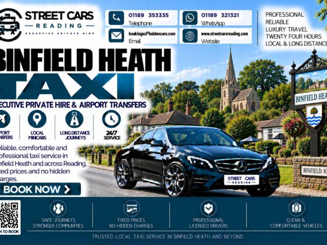 Binfield Heath Taxi Street Cars Reading