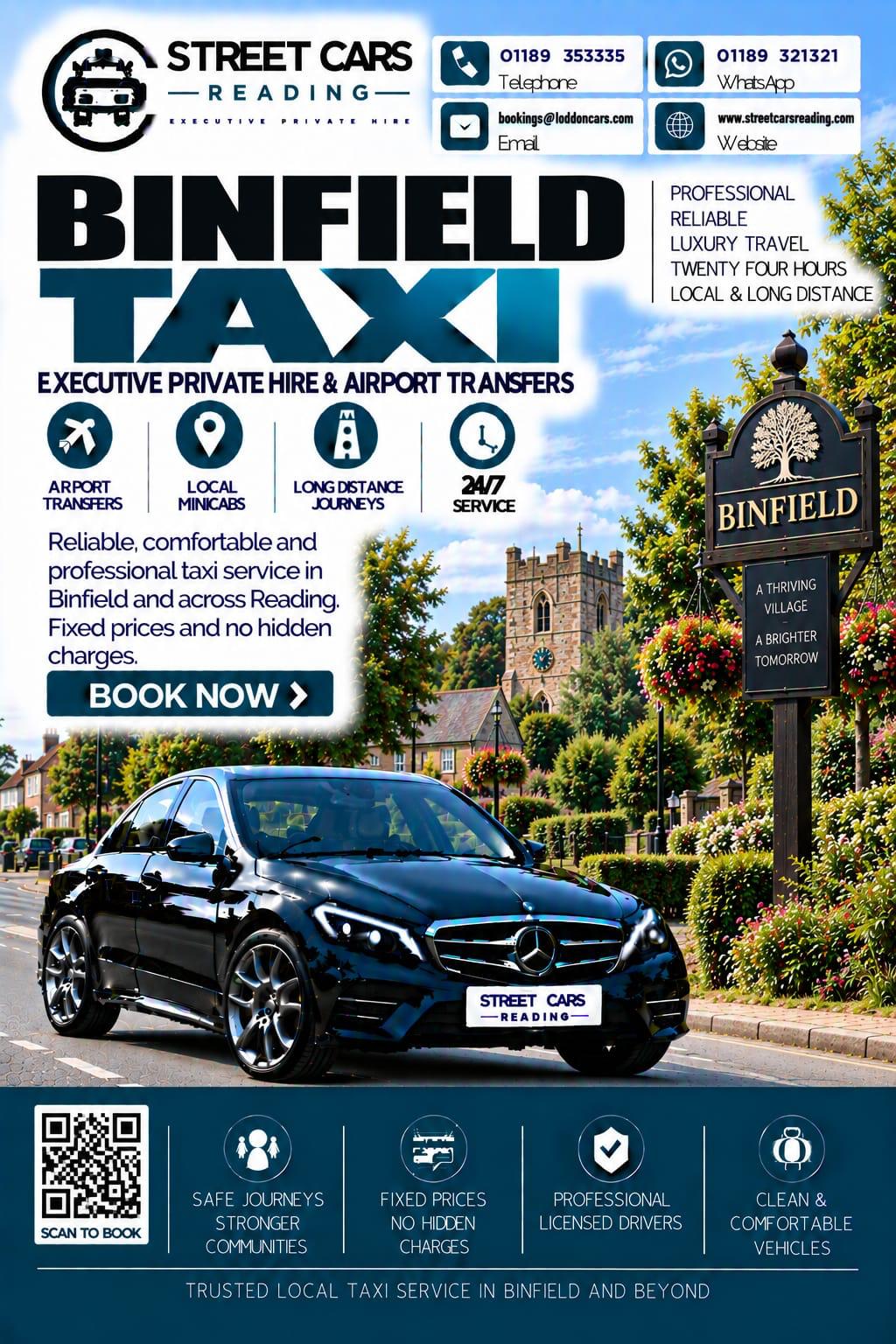 Binfield taxi service near Reading