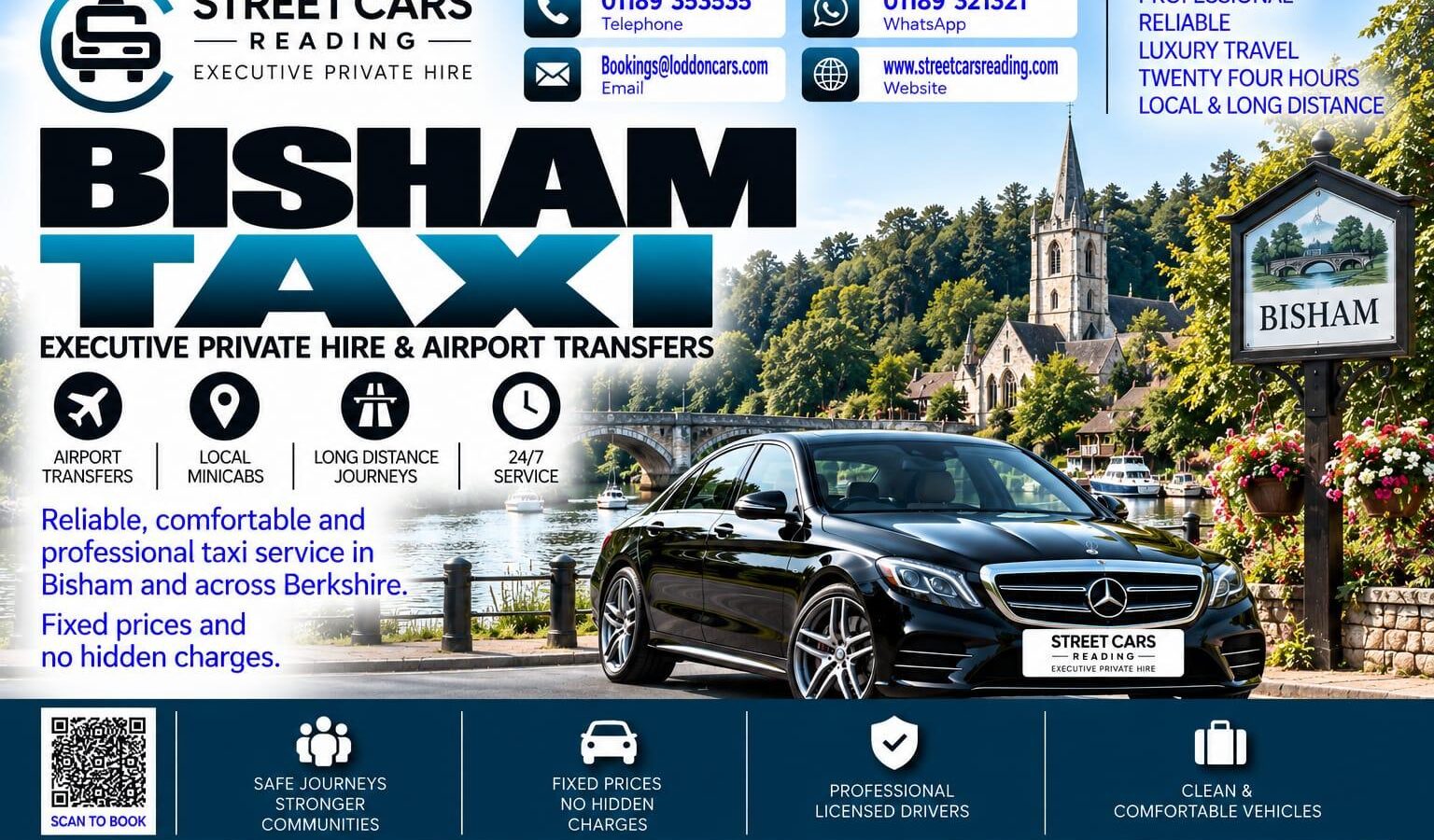 Bisham Taxi Street Cars Reading