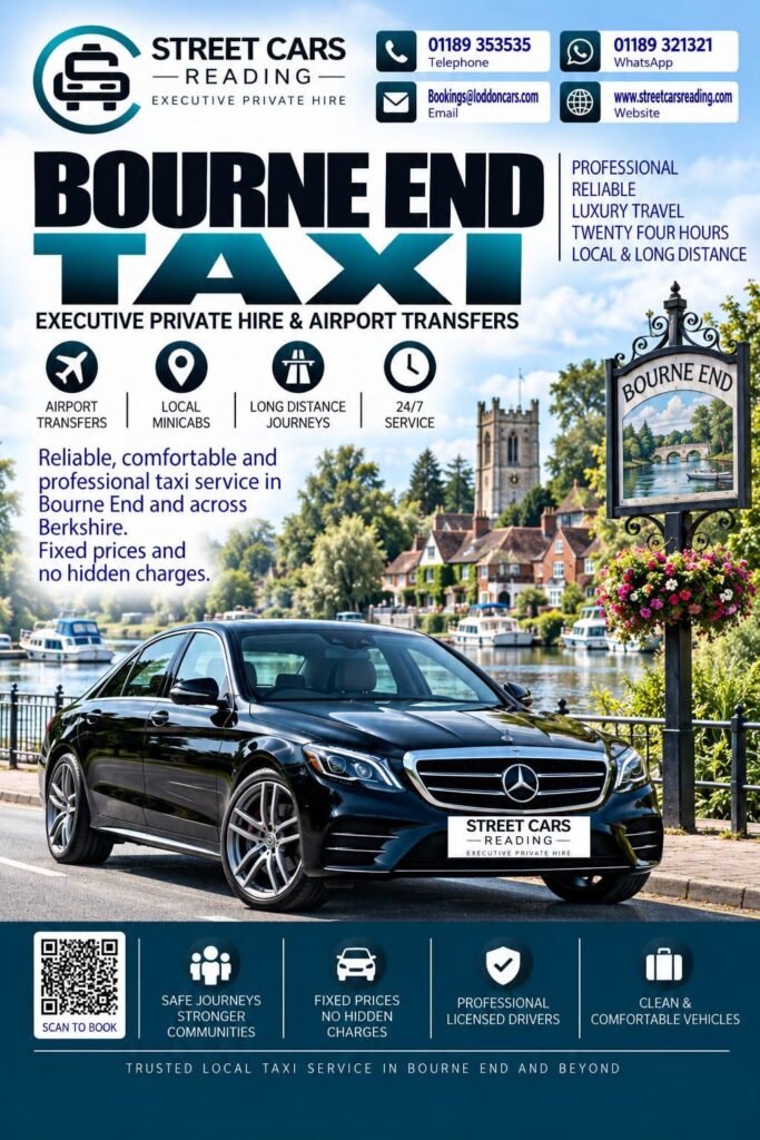 Bourne End taxi service in Buckinghamshire