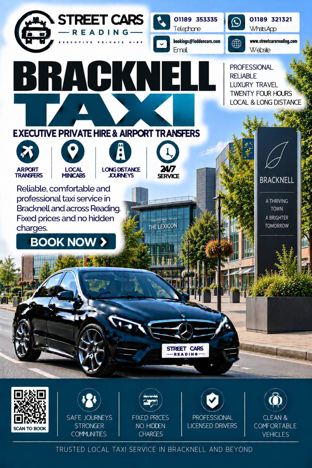 Bracknell taxi service near Reading