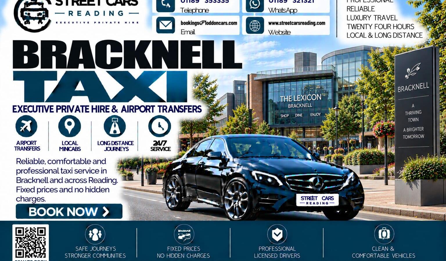 Bracknell Taxi Street Cars Reading