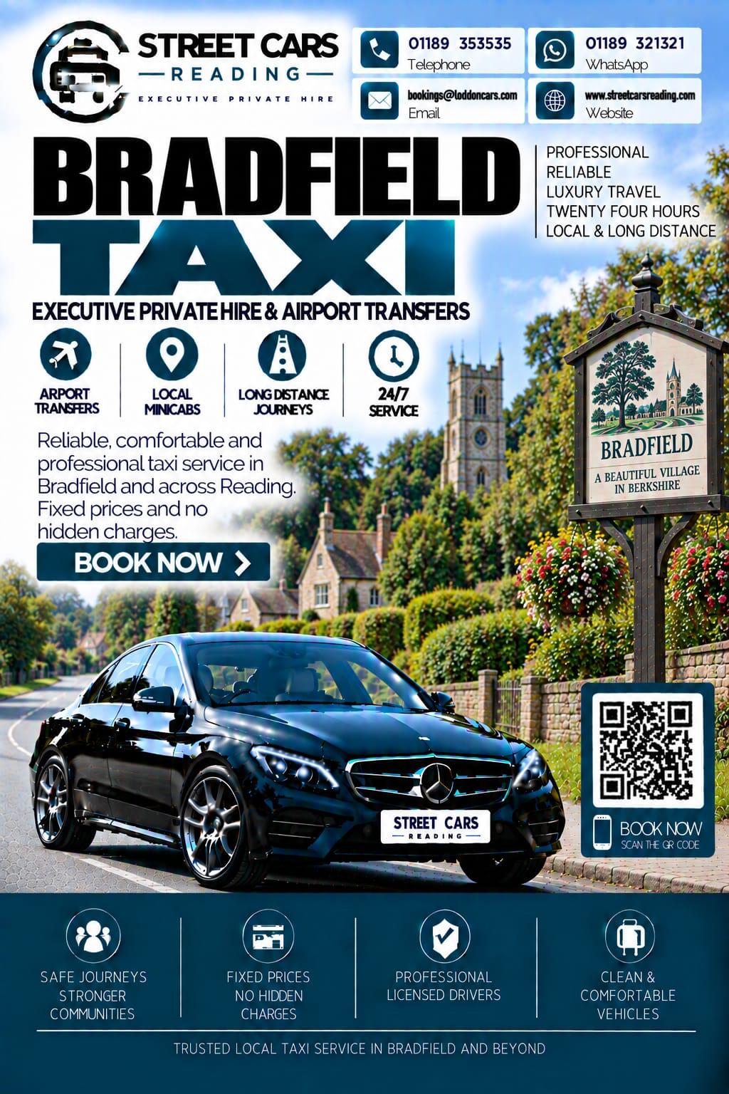 Bradfield taxi service in West Berkshire