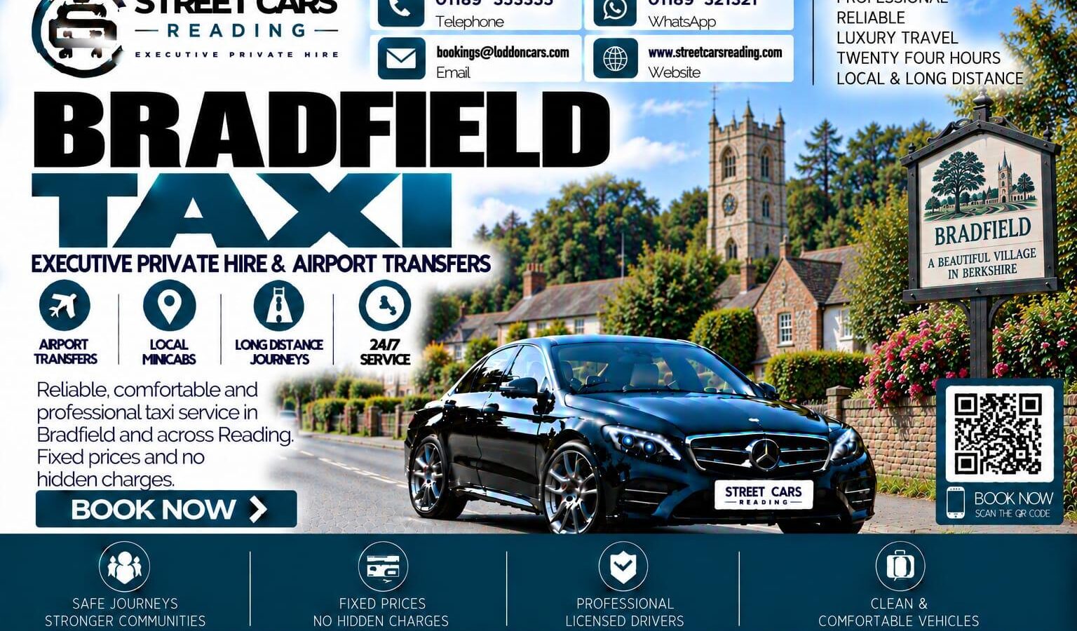 Bradfield Taxi Street Cars Reading