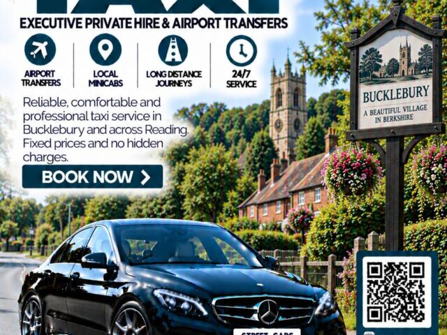 Bucklebury Taxi Street Cars Reading