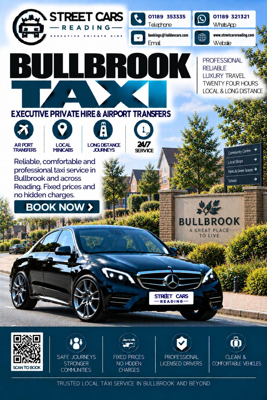 Bullbrook taxi service in Bracknell
