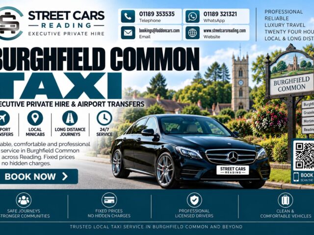 Burghfield Common Taxi Street Cars Reading