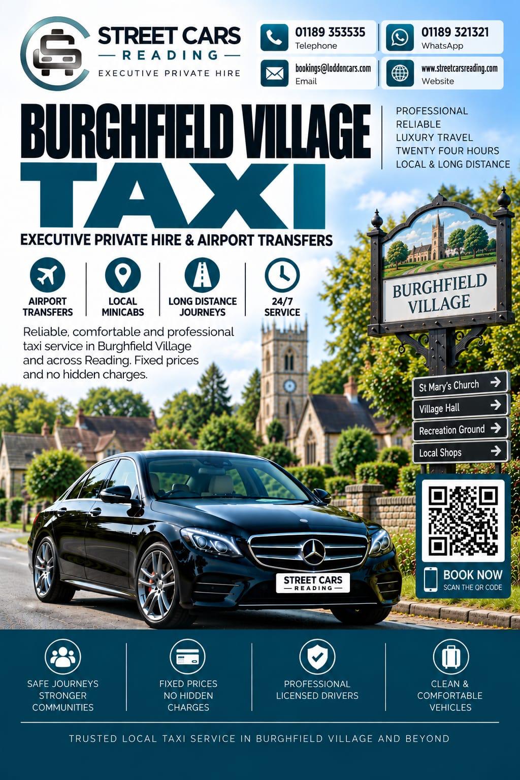 Burghfield Village taxi service in Berkshire