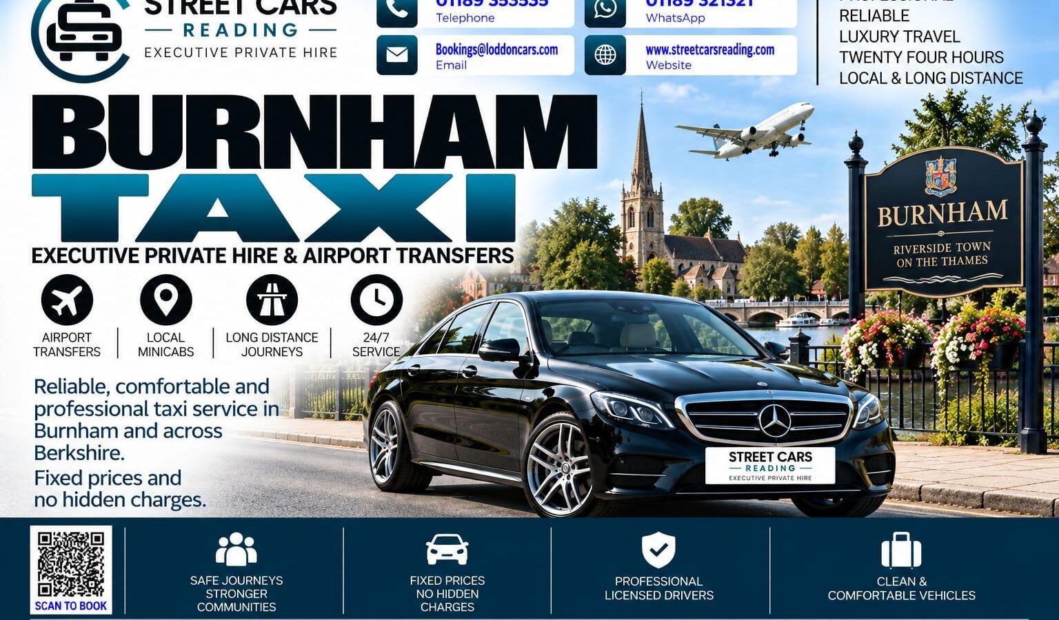 Burnham Taxi Street Cars Reading