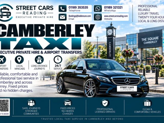 Camberley Taxi Street Cars Reading