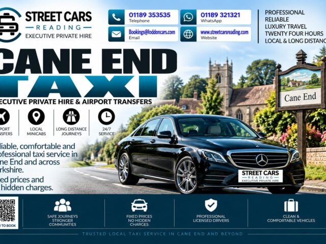 Cane End Taxi Street Cars Reading