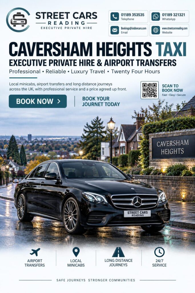 Caversham Heights taxi service in Reading Berkshire