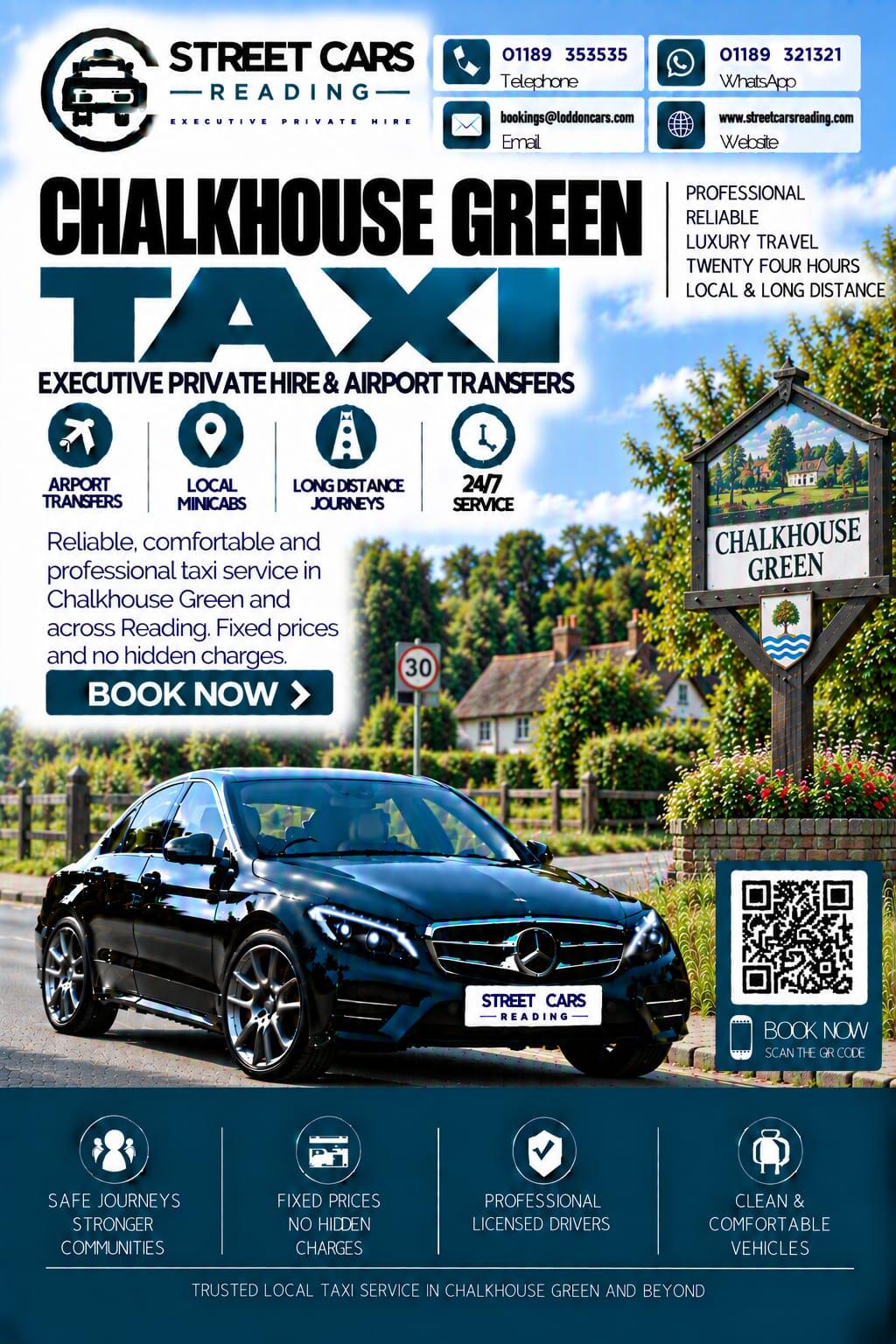Chalkhouse Green taxi service near Reading