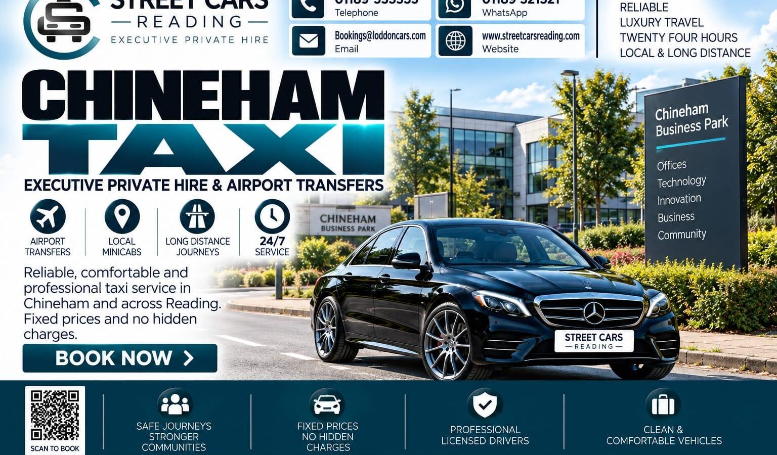 Chineham Taxi Street Cars Reading