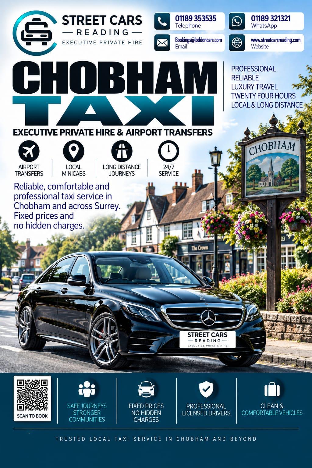 Chobham taxi service in Surrey