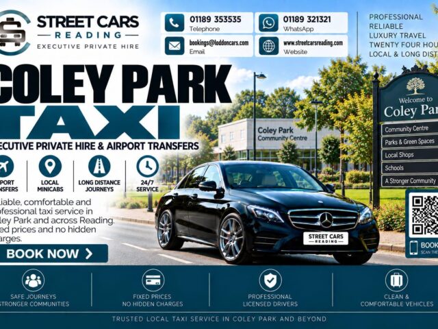 Coley Park Taxi Street Cars Reading