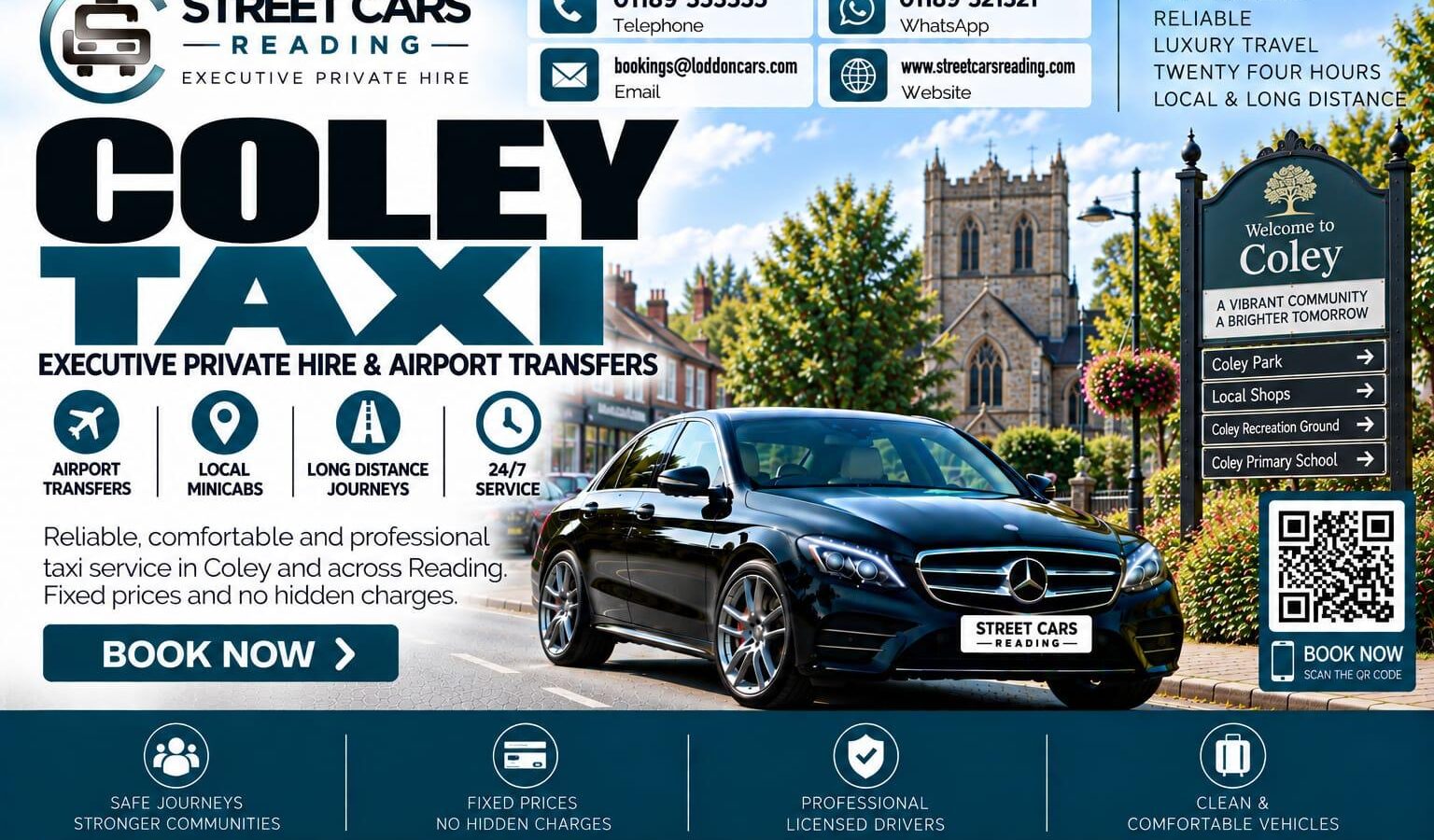 Coley Taxi Street Cars Reading