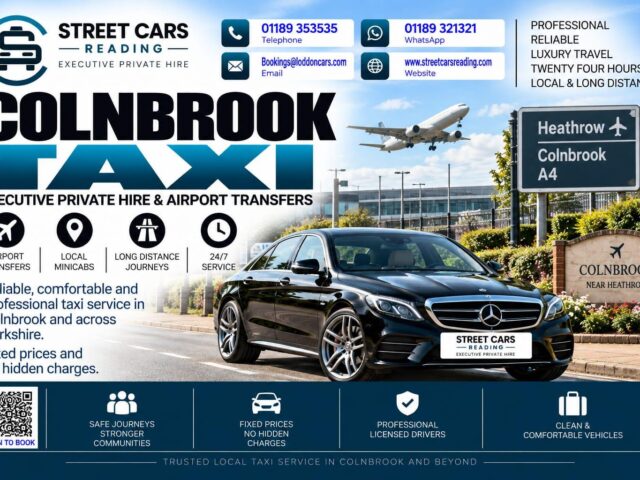 Colnbrook Taxi Street Cars Reading