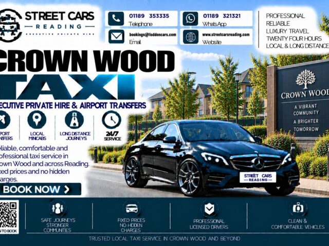 Crown Wood Taxi Street Cars Reading