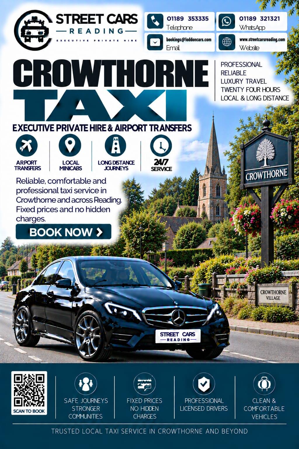 Crowthorne taxi service near Reading