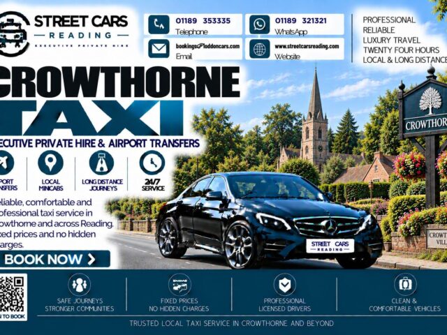 Crowthorne Taxi Street Cars Reading