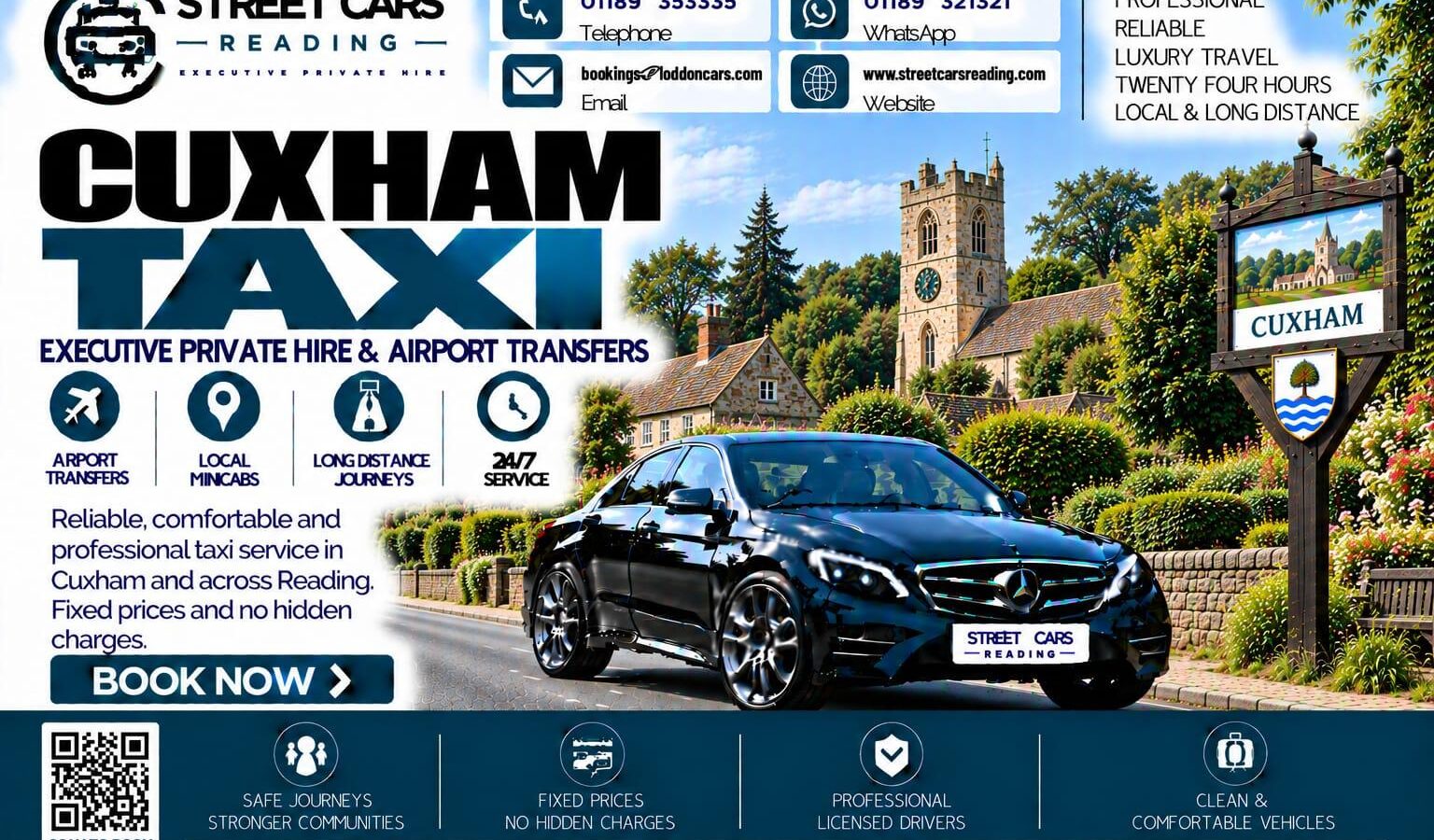 Cuxham Taxi Street Cars Reading