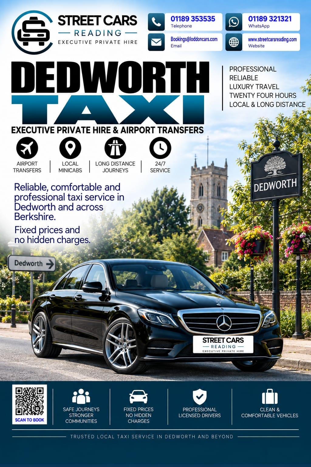 Dedworth taxi service near Windsor