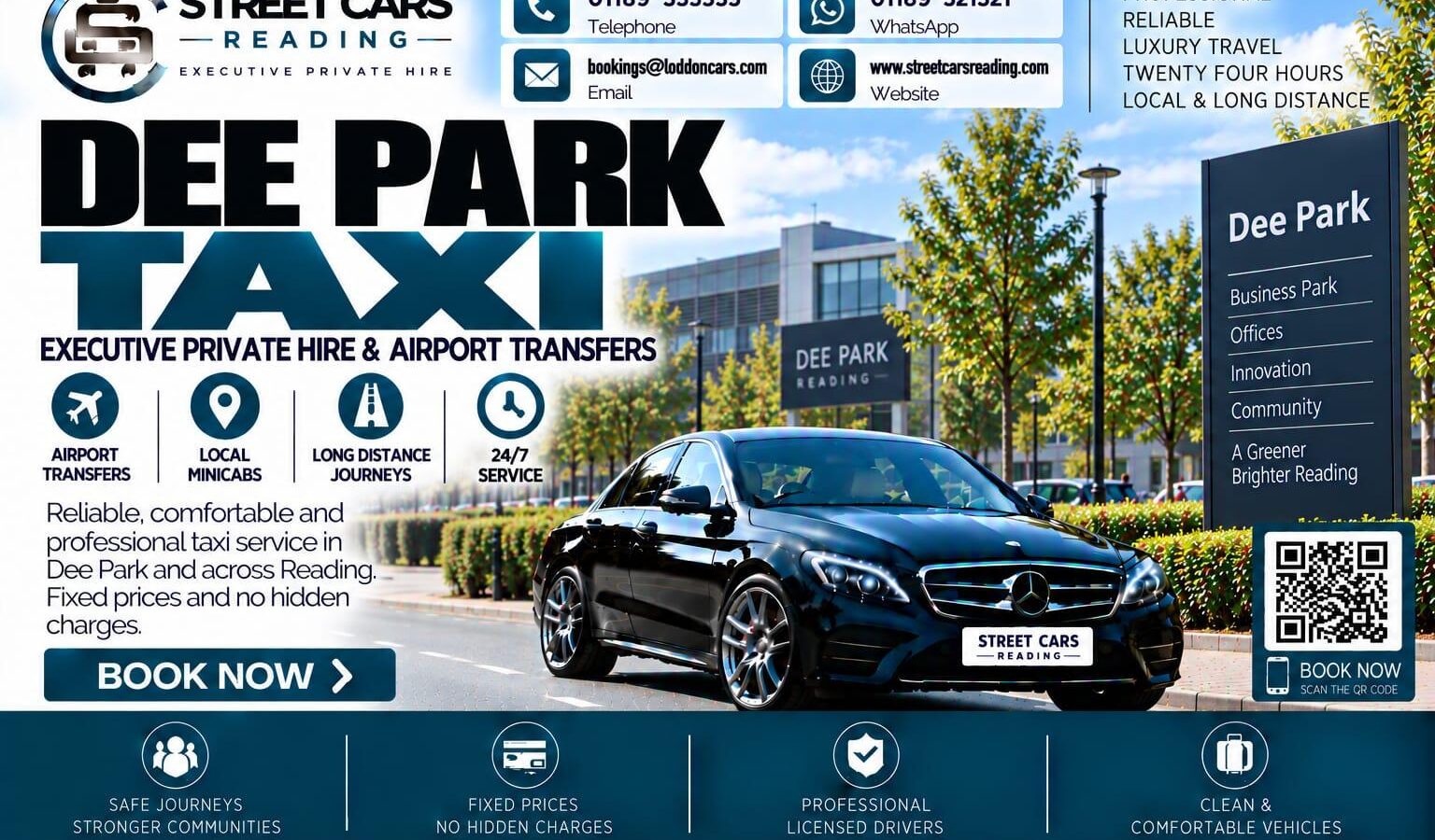 Dee Park Taxi Street Cars Reading