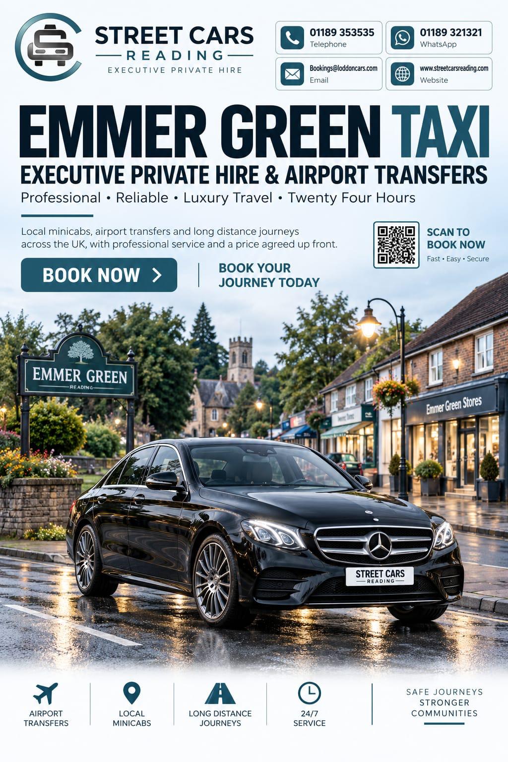 Emmer Green taxi service in Reading Berkshire
