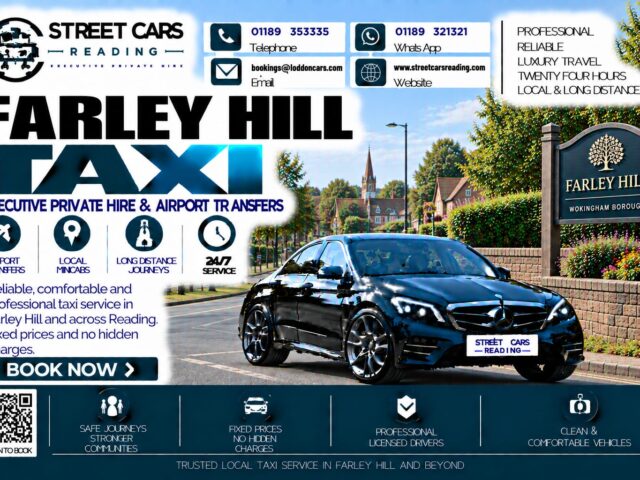 Farley Hill Taxi Street Cars Reading