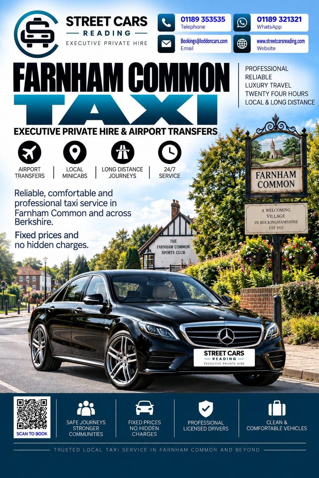 Farnham Common taxi service near Slough and Heathrow