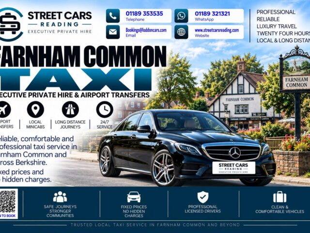 Farnham Common Taxi Street Cars Reading