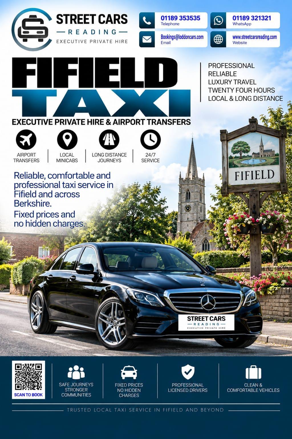 Fifield taxi service in Berkshire