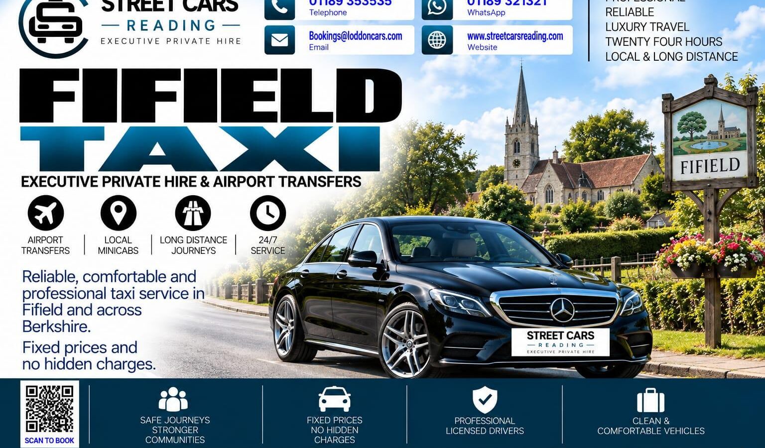 Fifield Taxi Street Cars Reading