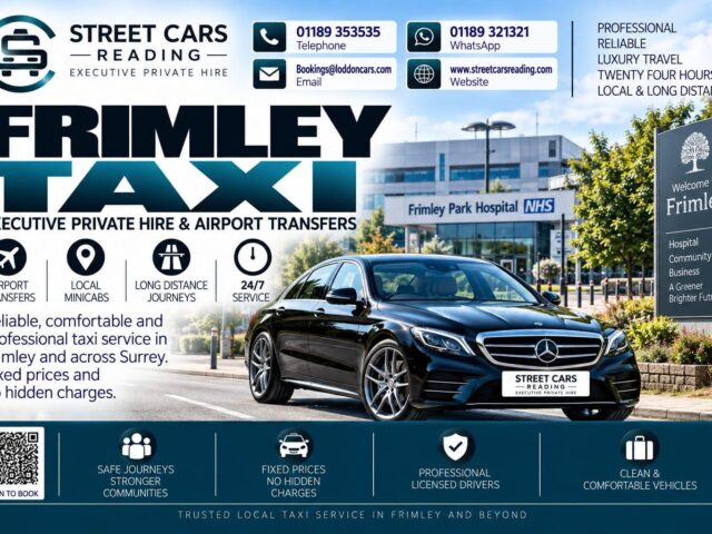 Frimley Taxi Street Cars Reading