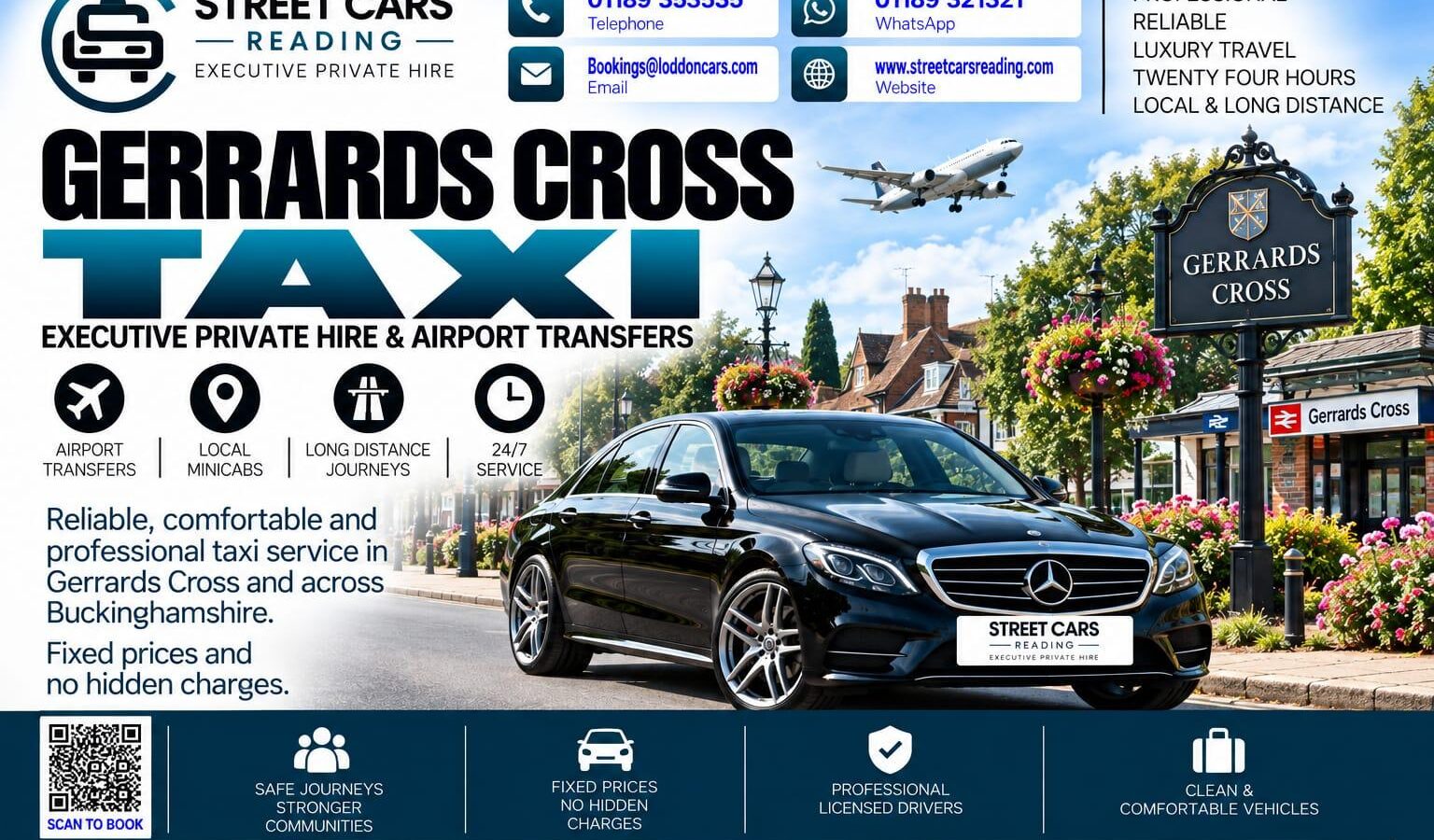 Gerrards Cross Taxi Street Cars Reading