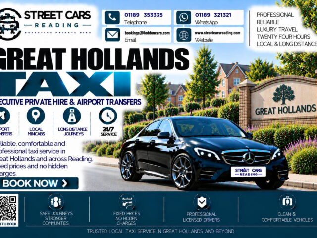 Great Hollands Taxi Street Cars Reading