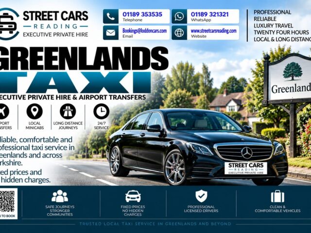 Greenlands Taxi Street Cars Reading