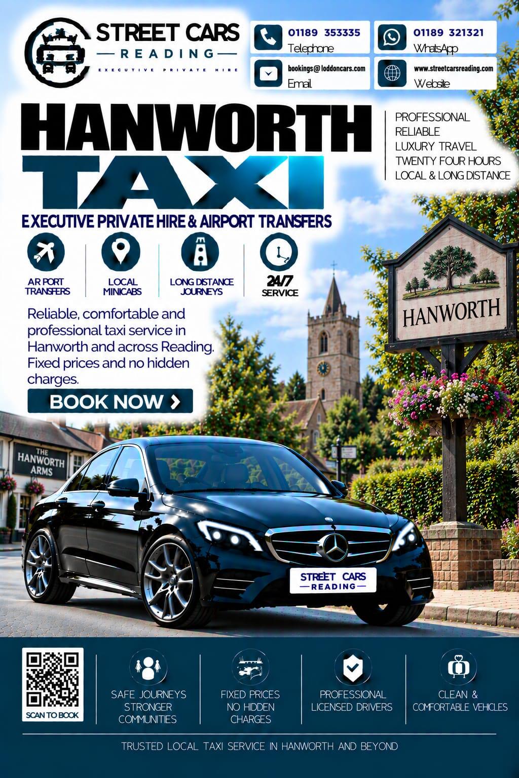 Hanworth taxi service in Bracknell