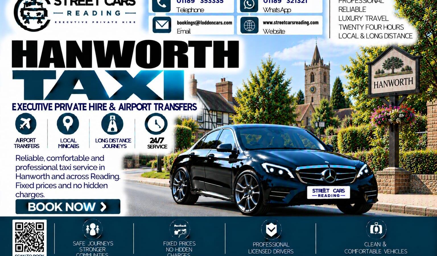 Hanworth Taxi Street Cars Reading