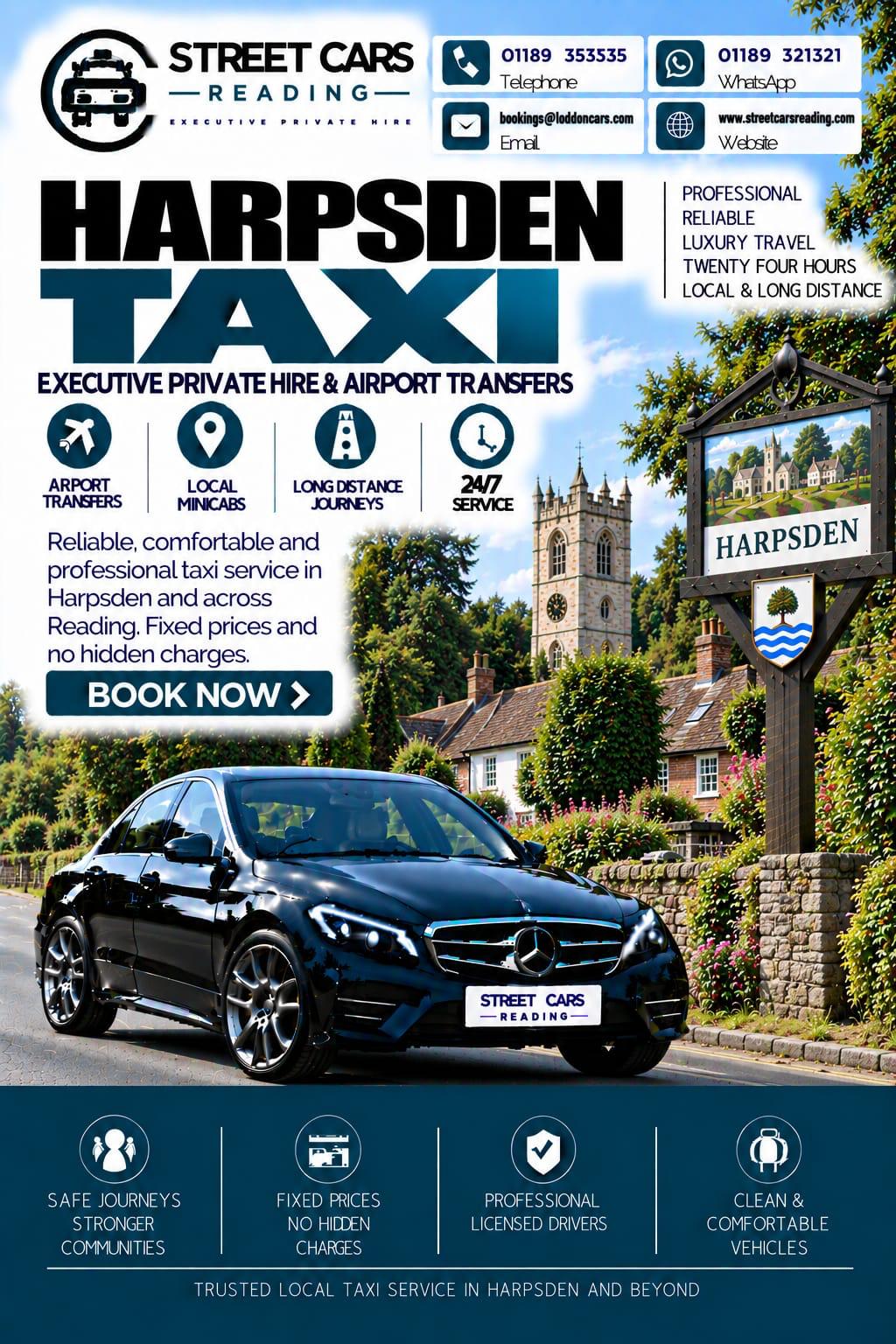 Harpsden taxi service near Henley-on-Thames