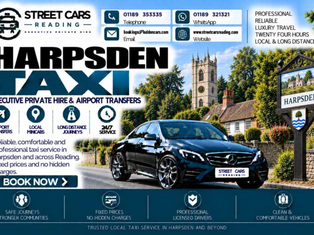 Harpsden Taxi Street Cars Reading